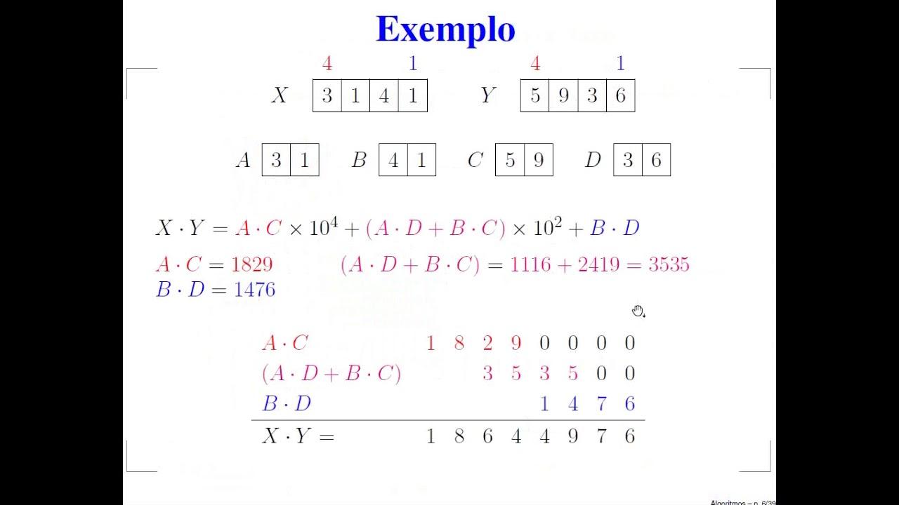 algoritmo de karatsuba