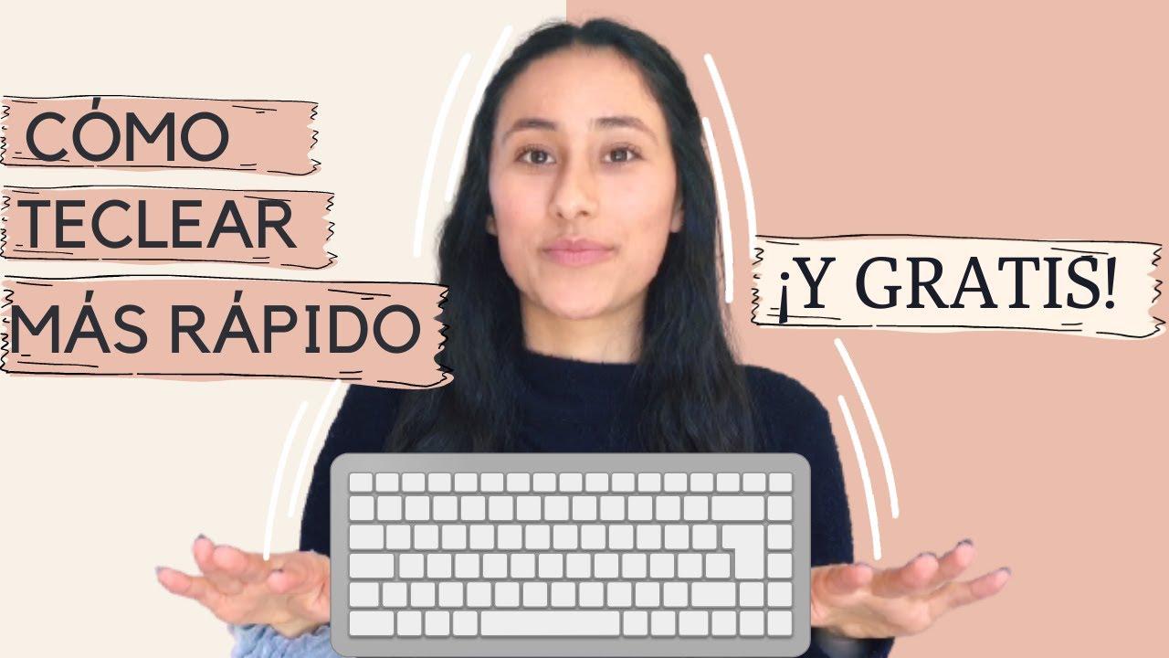 Práctica de mecanografía en teclado