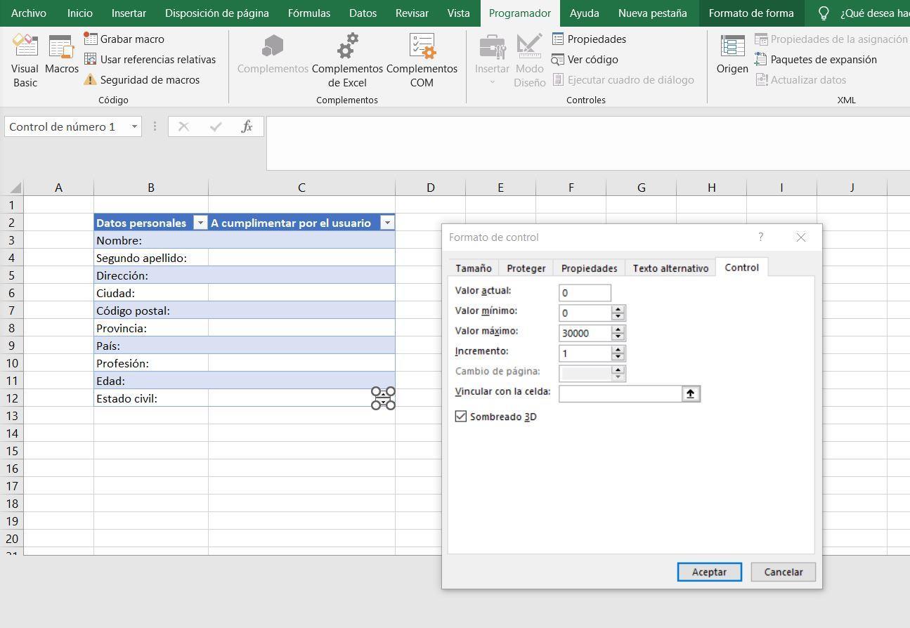Formulario online ejemplos