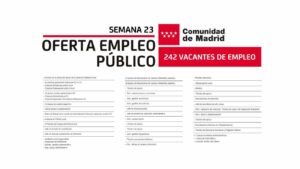 oferta de empleo comunidad de madrid