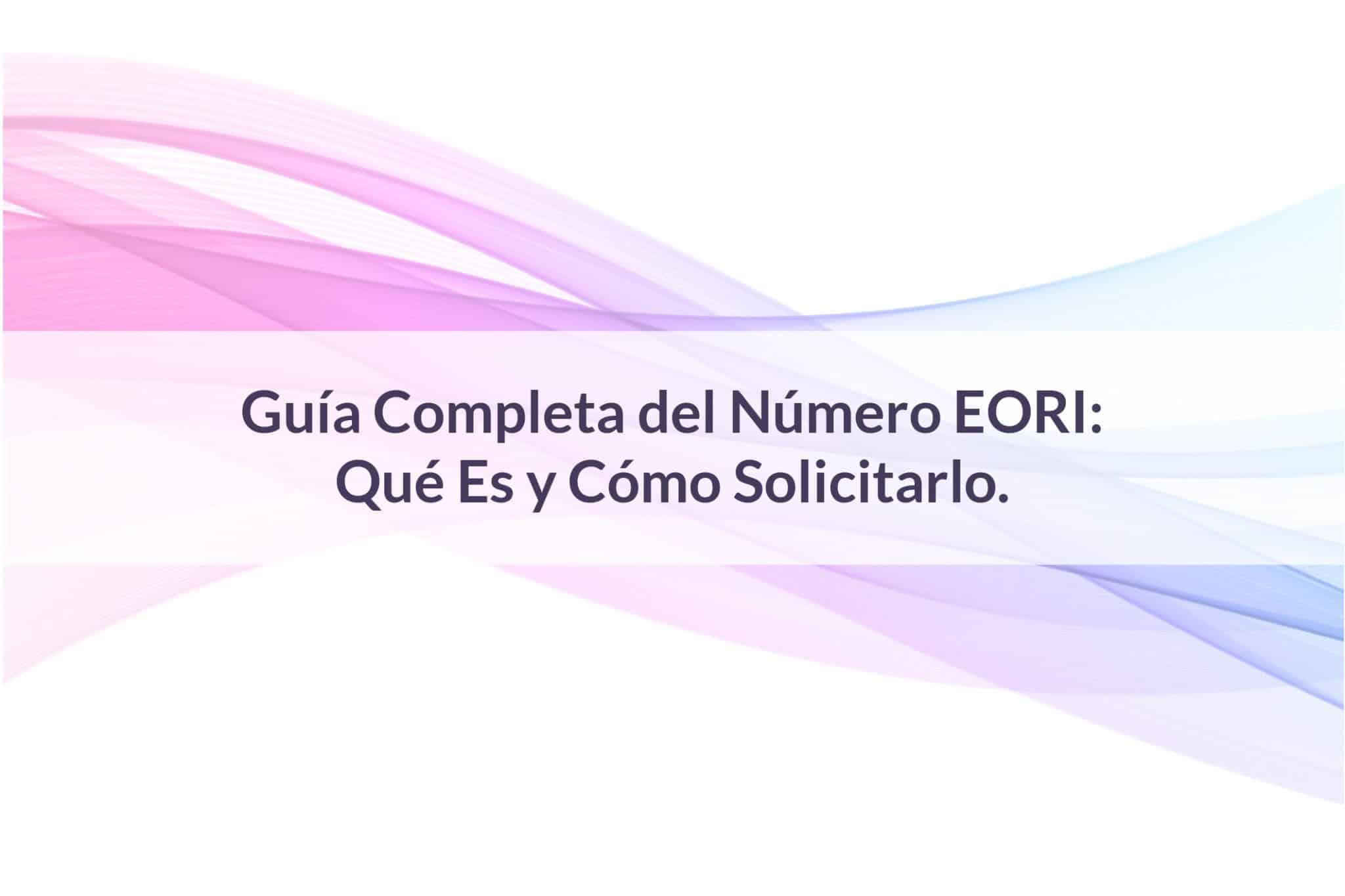 Registro e identificación de operadores económicos EORI Registro e identificación de operadores económicos EORI