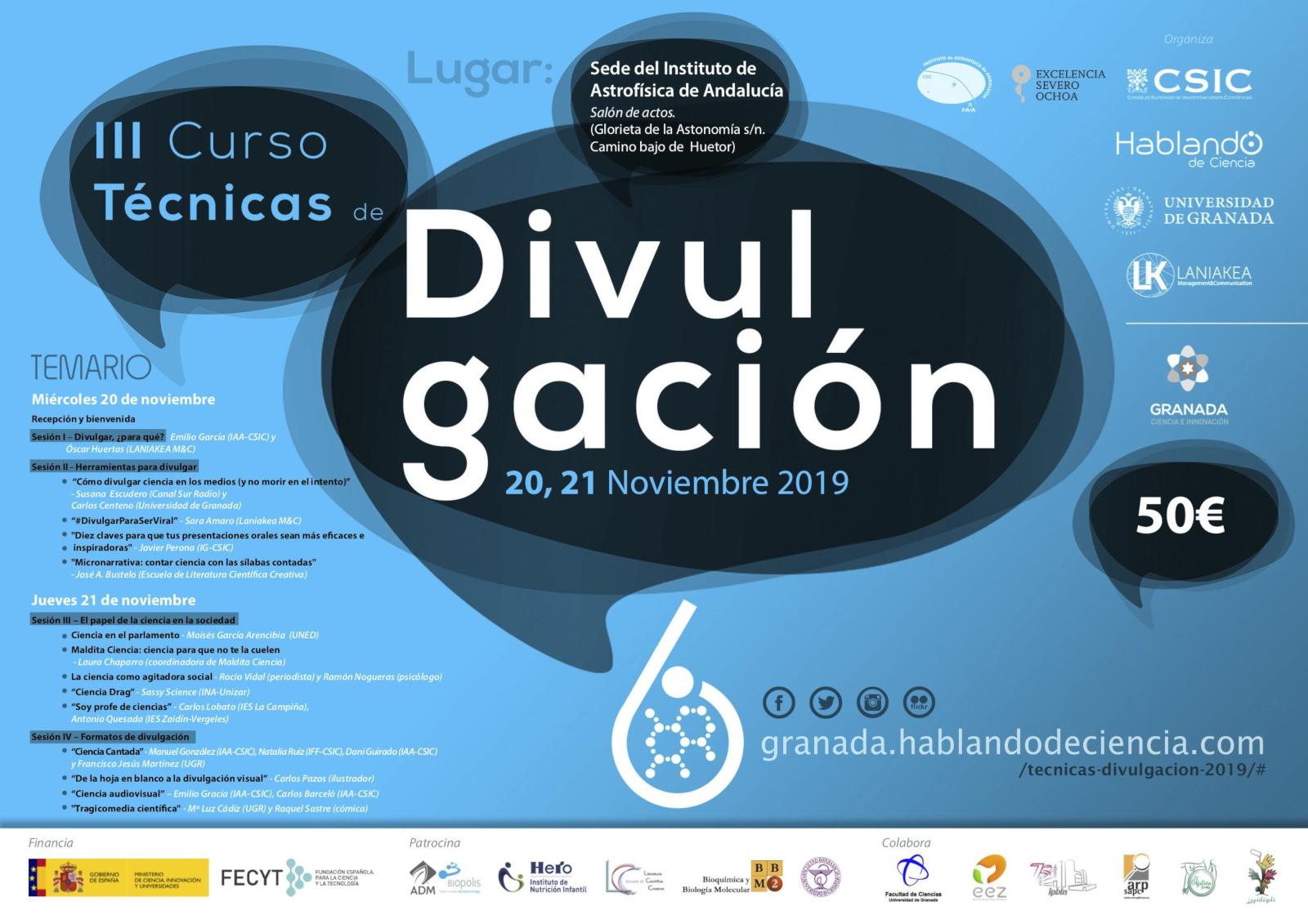 Curso de divulgación científica UGR Curso de divulgación científica UGR