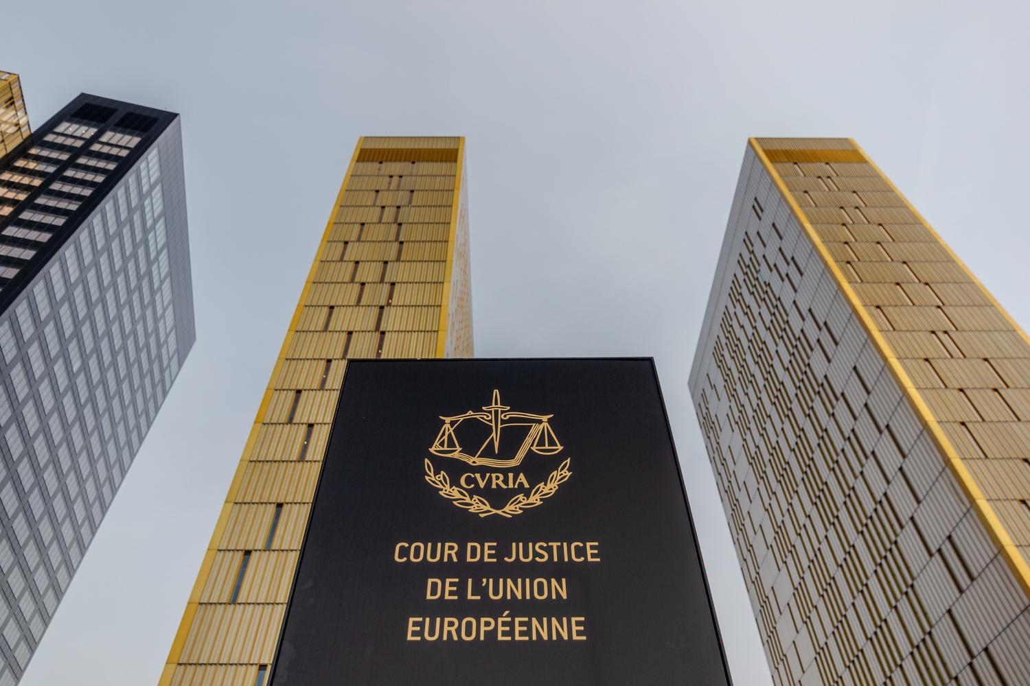 Vista arquitectónica del Tribunal de Justicia de la Unión Europea en Luxemburgo. Vista arquitectónica del Tribunal de Justicia de la Unión Europea en Luxemburgo.