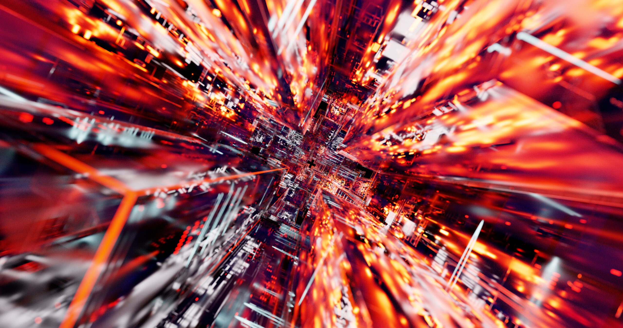 Representación abstracta de un flujo masivo de datos digitales a alta velocidad, simbolizando el Big Data y la Inteligencia Artificial. Representación abstracta de un flujo masivo de datos digitales a alta velocidad, simbolizando el Big Data y la Inteligencia Artificial.